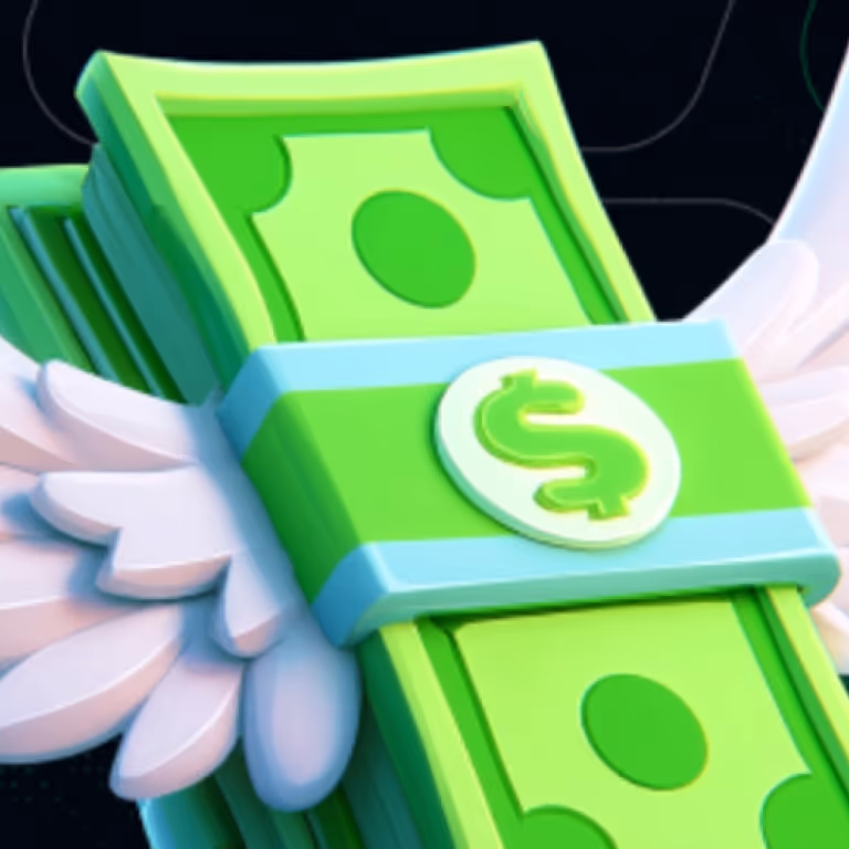 ainbet Casino image featuring a leather wallet surrounded by gold coins.